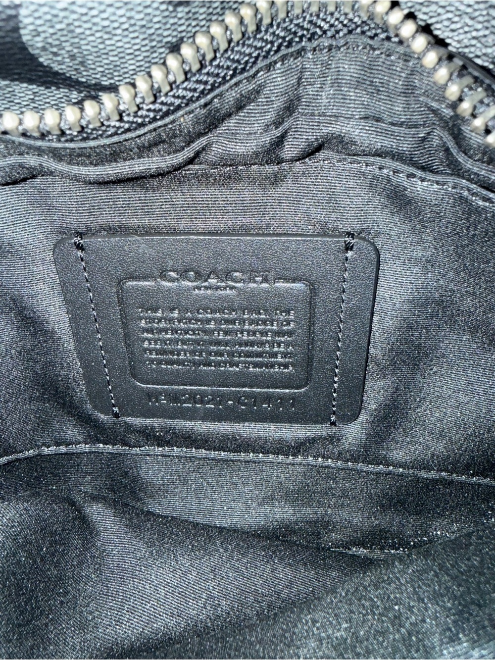 Coach Black Interior Leather Patch Handbag